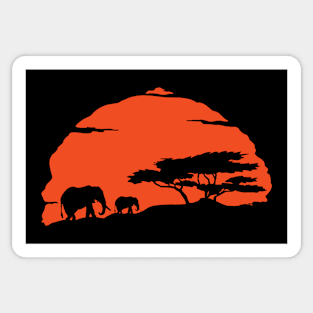 Elephant Sun Sticker